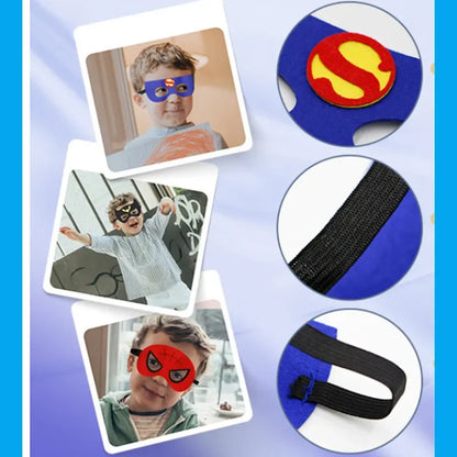 New Superhero Capes for Kids 3-10 Year Old Boy Gifts Boys Cartoon Dress Up Costumes Party Supplies Easter Gifts Cosplay Costumes