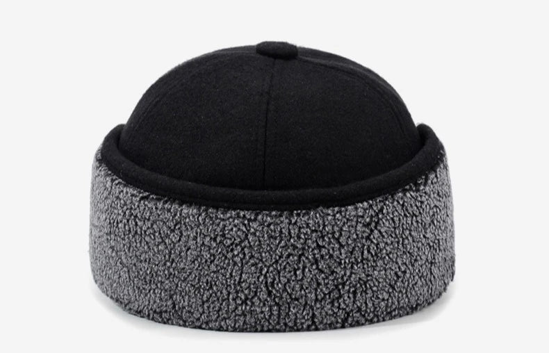 Autumn and Winter New Warm Lei Feng Hat Men's Father Outdoor Leisure Thickened in The Elderly Fleece Hat Baseball Cap Ear Cap