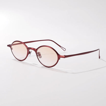 New Top Quality Titanium Summer Women Versatile Oval Sunglasses Outdoor Fashion Beach Driving Sunscreen UV400 Men Sun Glasses