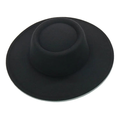 Fedora Hats Men Women 8.5CM Wide Brim Wool Felt Jazz Hats 2023 British style Dress Formal Panama Cap