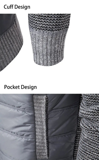 Men Cardigan Sweater Coat 2025 Autumn Winter Korean Warm Thickened Stand Collar Zipper Solid Casual Jacket Fashion Men Clothing