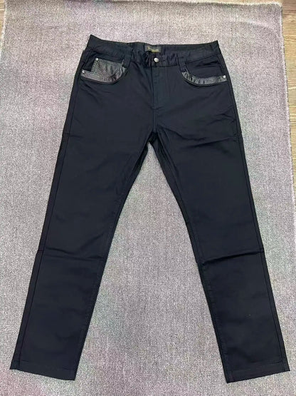 Jeans Men 2026 Spring Summer new fashion Embroidery comfortable elasticity outdoors Big size 34-42 Pants