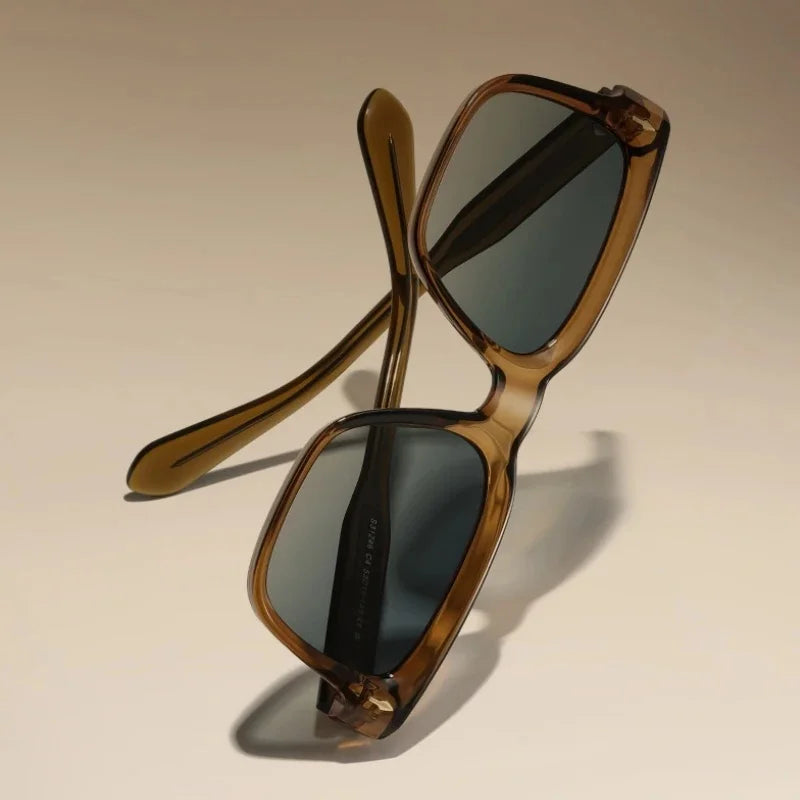 New Retro Square Polarized Men and Women Sunglasses Fashion Trend Big Size Driving Travel UV Protective Glasses