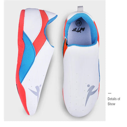 Adult Kids Wear-Resistant Taekwondo Shoes Karate Sneakers Thick Soft Sole Breathable Men Martial Arts Kung Fu Boxing Shoe
