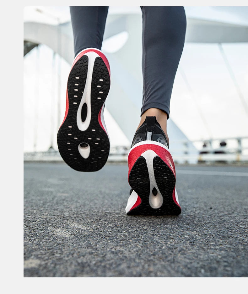 Running Shoes Carbon Board Profession Marathon Men Sports Breathable Lightweight Women's Comfortable Athletic Nonskid Sneakers