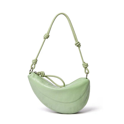 Genuine leather dumpling bag Shoulder bag Handbag Women's large capacity Crossbody Bags Cowhide 2026 top-grain leather