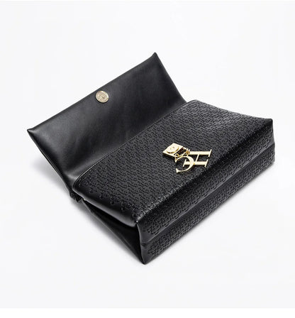 Unique Fashion Printed Women's Handbag Metal Accessories Solid Color Elegant Simplicity Women's Shoulder Bag