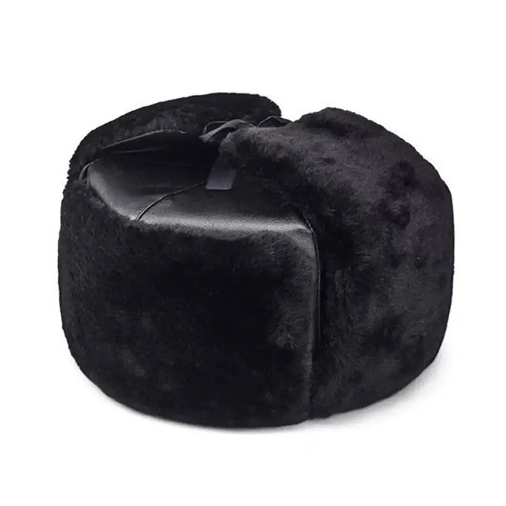 Outdoors Thick Bomber Hat Warm Ear Protection Winter Cap Casual Windproof Ushanka Fur Hat for Men Women