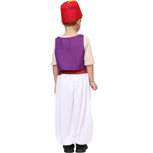 Halloween Prince Aladdin Costume Boys Fairy Tale Anime Role Play Outfits Party Dress Up