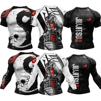 Cody Lundin Uv Sun Protection Shirt Long Sleeve Bjj Rashguard Sublimation Manto Jiujitsu Man Boxeo Tee No Gi MMA Gym Clothes