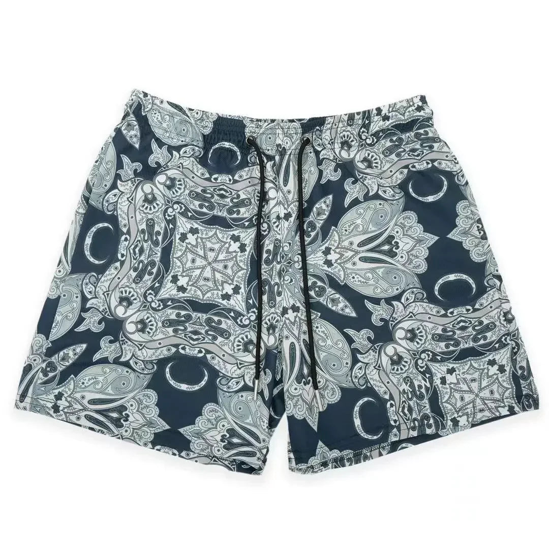 Summer Mens Sports Gym Fitness Running Basketball Short Pants Quick Dry Mesh Trend Jogger Beach Casual Motorcycle Shorts