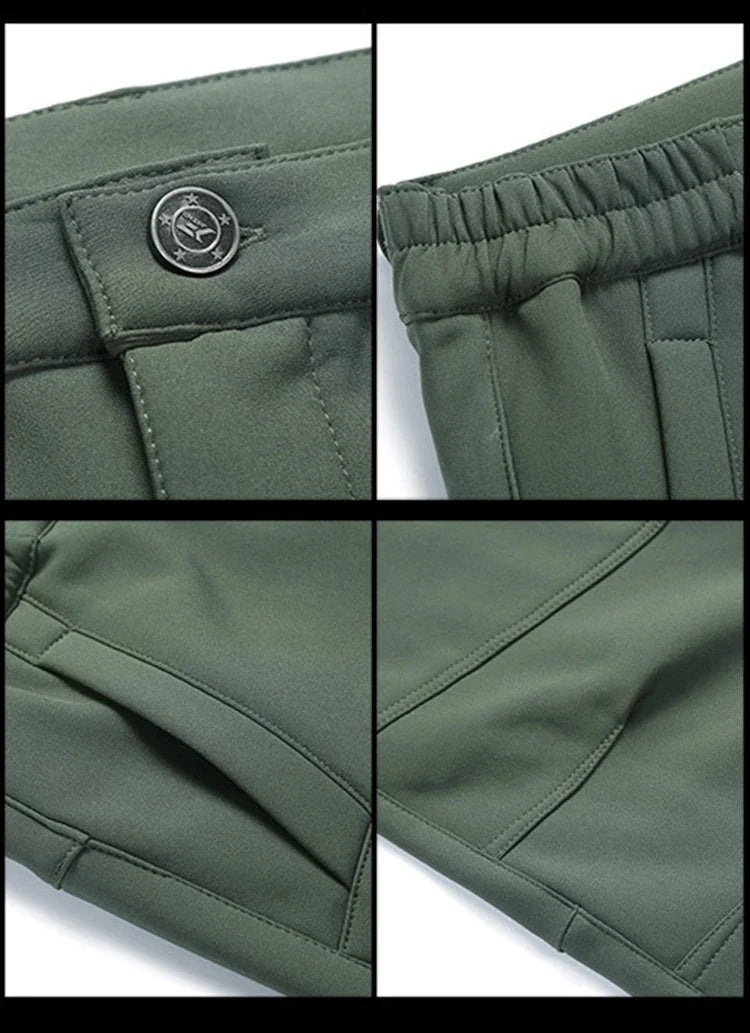 Winter Slim Men Outdoor Camping Pants Hiking Trousers Women Travel Thickening Warmth Retention Trekking Ride Sportswear