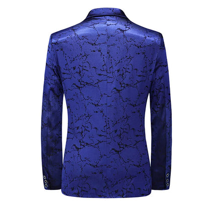 2026 New Men's Red Single-breasted V-neck Blazer Coat, Asian Fit Wedding Party Dress Jacket M-6XL New Arrivals