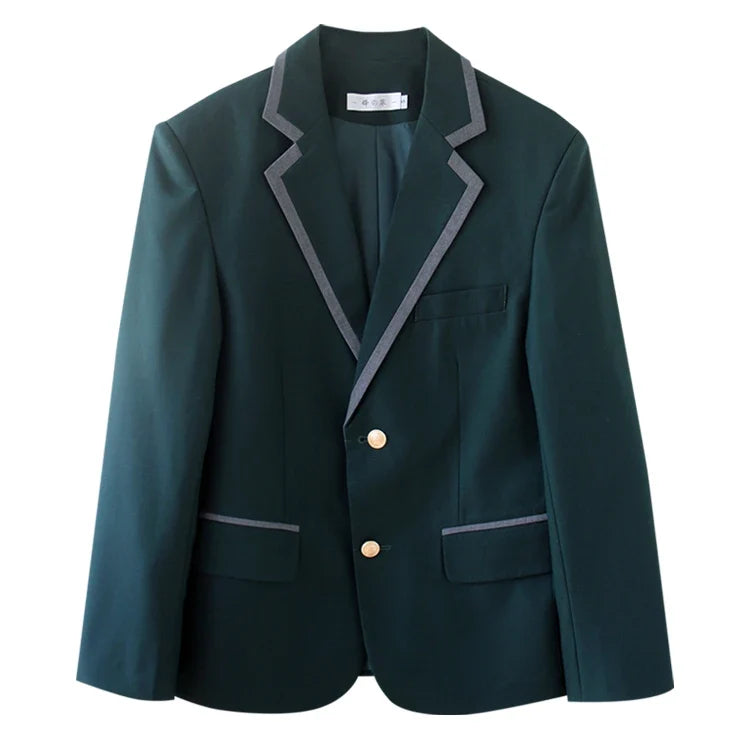 Korean Sle Student orm Jaet Briti College Wind Long Sve Button up Polyester Casual Wear for Men And Women