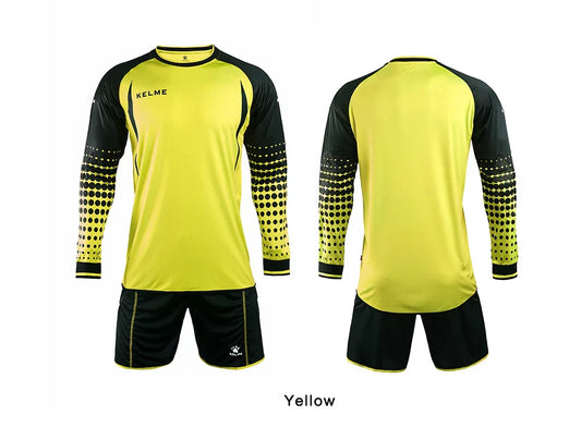 Goalkeeper Jersey Soccer Custom Goaile Jerseys Mens Long Sleeve Football Uniform Shorts Sponge Protector 9161ZB1002