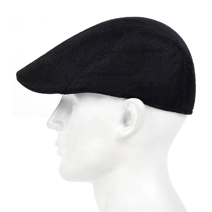 Mens Solid Casette Caps Spring and Summer Outdoor Casual Golf Hats Street Trend Hat