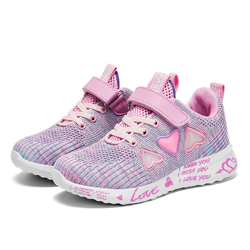 Cozy Knit Shoes for Girls Ultra Breathable Sneakers Lightweight Footwear Comfy and Casual Spring and Summer Gift Idea for Her