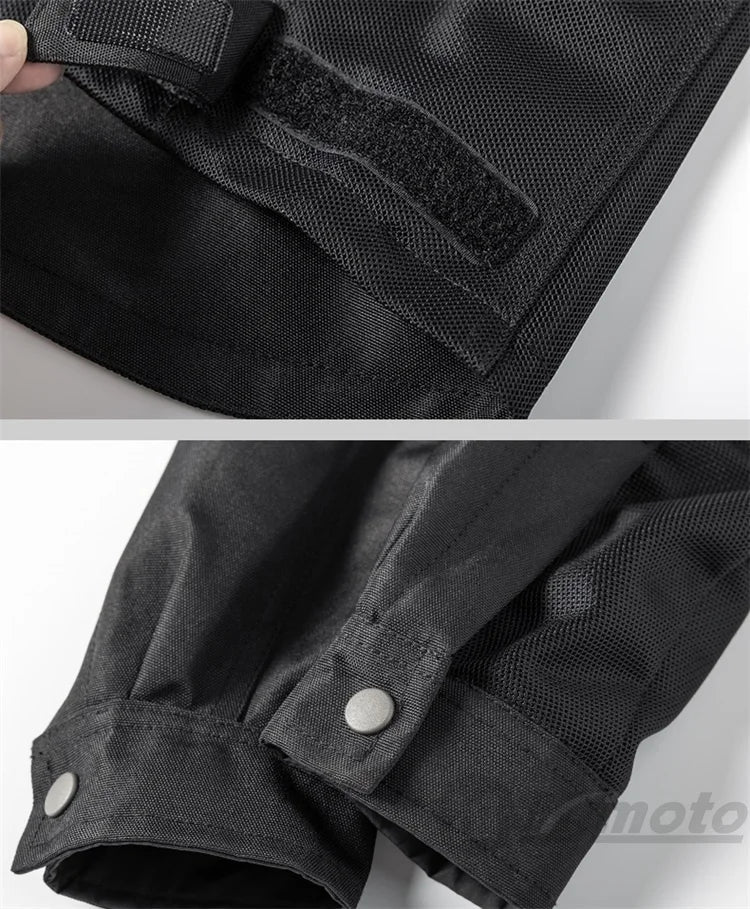 VEMAR Men Motorcycle Jacket New Upgraded Summer Breathable Jacket CE Protective Retro Black Motorbike Motorcyclist Mesh Clothing