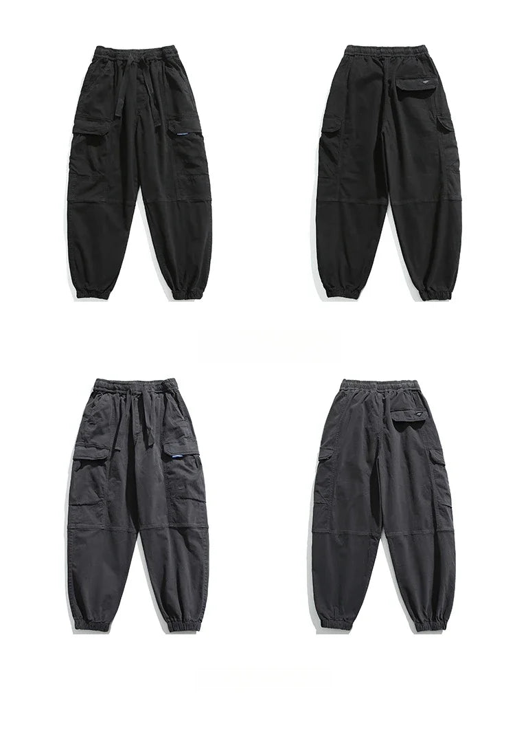High Quality Cotton Cargo Pants For Men Japanese Streetwear Plus Size Tactical Pants Harajuku Casual Joggers Fashion Trousers
