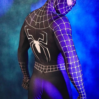 Toby Black Spider Man Costume Spider Man Cosplay Costume Black Spider Man Tight Zentai Bodysuit Carnival Superhero party suit