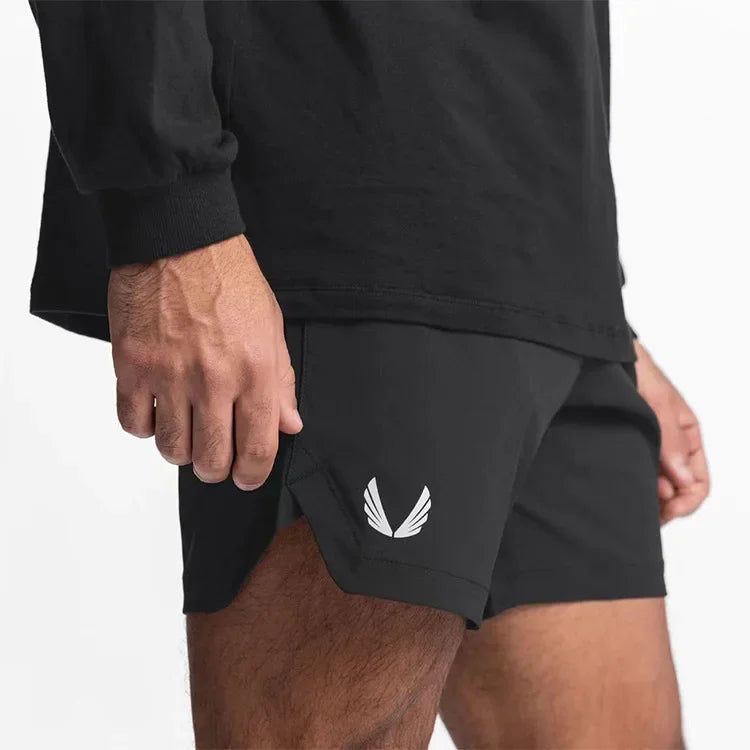 Men's Quick-Drying Shorts Summer Gym Workout Running Basketball Sports Breathable Slim Fit Casual Training Streetwear Fashion‌