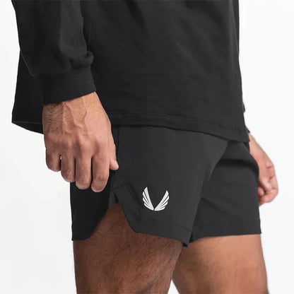 Men's Quick-Drying Shorts Summer Gym Workout Running Basketball Sports Breathable Slim Fit Casual Training Streetwear Fashion‌