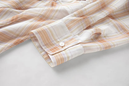 Retro Checkered Elegant Commuter Dress for Women Spring 2026 New Arrival Quick-Drying Easy-Care WIth Inner camisole Dress