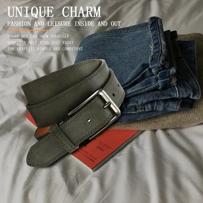 Men's PU Leather Belt Fashion Automatic Buckle Belt for Popular Business High Quality Male Belt Multi Color 105 115 125 135cm