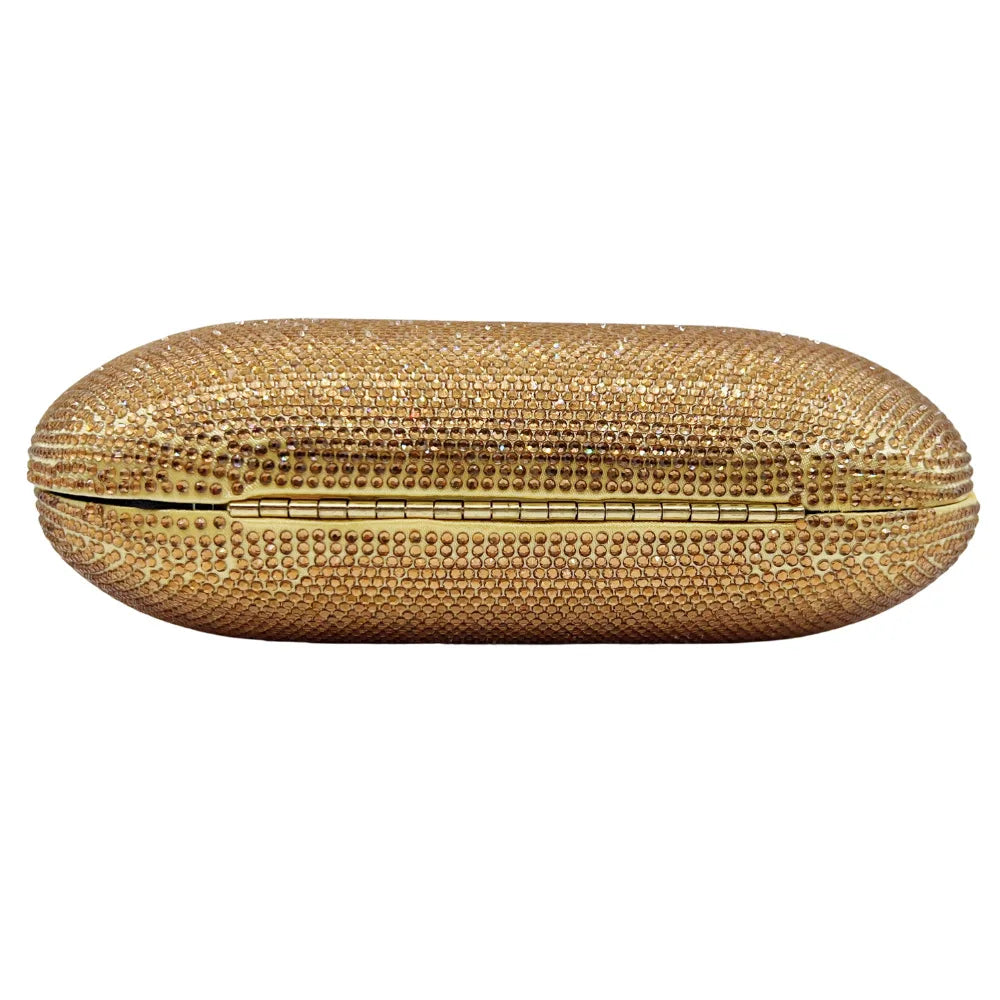 Middle East Diamond Embellished Evening Bag Pure Color Rhinestone Women's Clutch Handbag Polyester Daily Match Magnetic Buckle