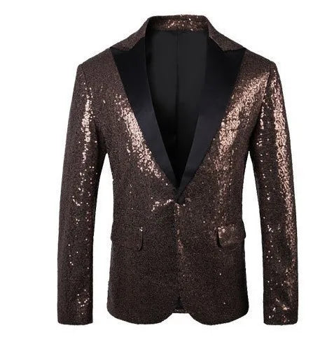 Suit Men's Performance Dress Sequined Suit Nightclub Men's Clothing Host Master Studio Men's Jacket