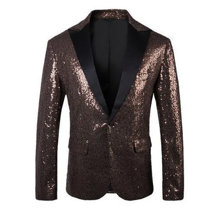 Suit Men's Performance Dress Sequined Suit Nightclub Men's Clothing Host Master Studio Men's Jacket