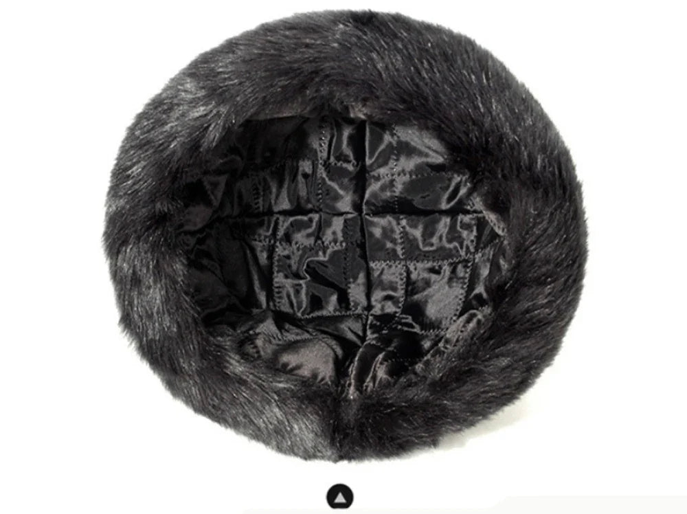 Thick Warm Winter Hats for Men Classic Faux Fur Russian Hat Male Snow Ski Earflap Cap Bomber Hat Dad Father Russian Cap