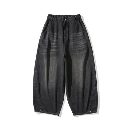 Spring Men Streetwear Denim Pants Men Harajuku Washed Baggy Jeans Men Y2K Fashion Punk Casual High Waist Wide Leg Pants