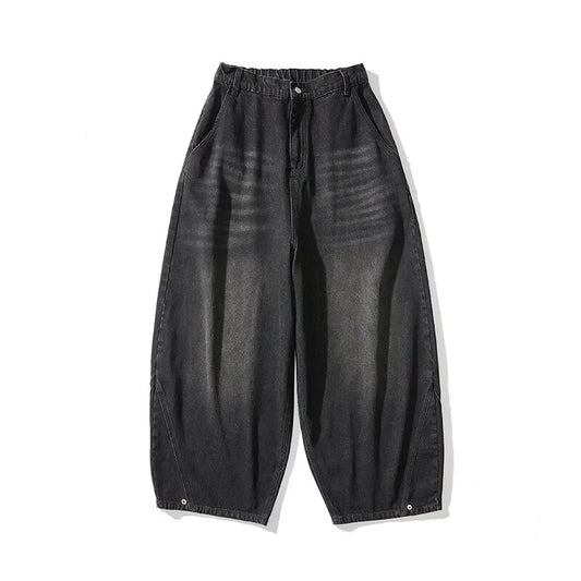 Spring Men Streetwear Denim Pants Men Harajuku Washed Baggy Jeans Men Y2K Fashion Punk Casual High Waist Wide Leg Pants