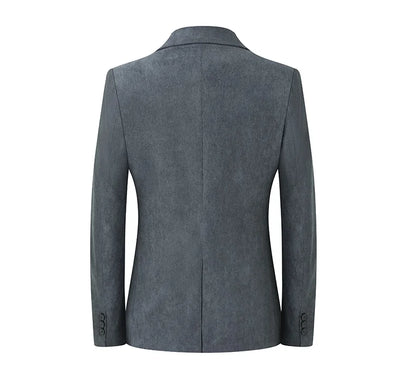 Blazer Hombre High-quality Men's Fashionable Corduroy Jacket Business Casual Social Banquet Formal Suit Jacket Plus Size Blaze
