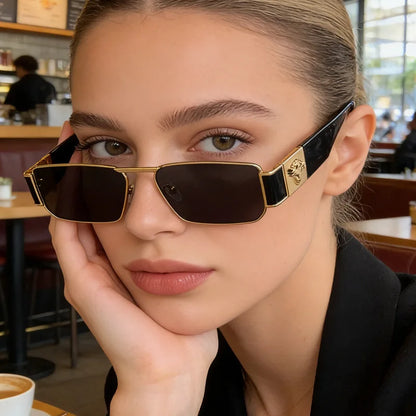 New Fashion Brand Luxury Designer Sunglasses Men Women 2026 Leopard Vintage Elegant Shades Glasses Trendy Travel Top Sunglasses