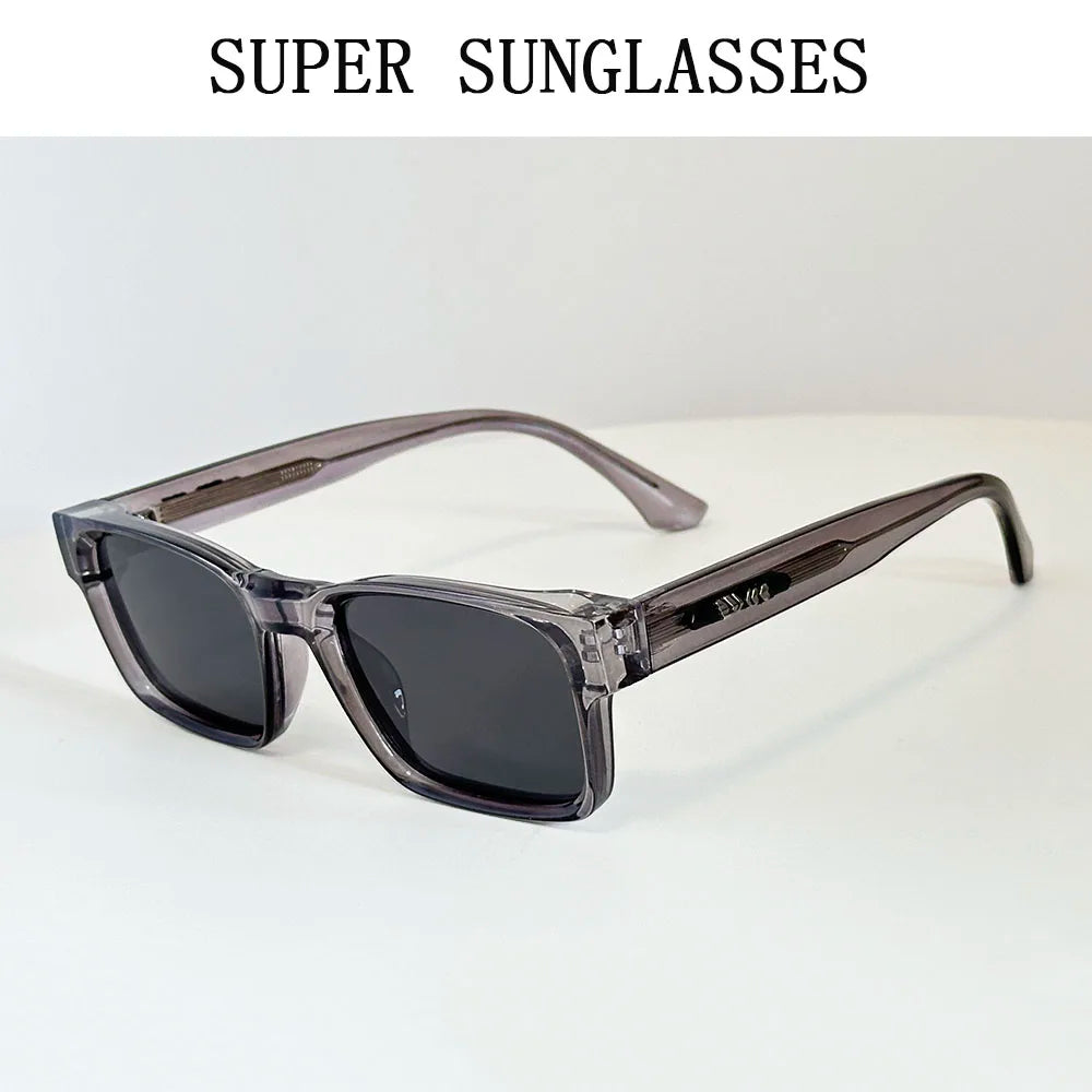 Polarized Sunglass Men Vintage Sunscreen Square Sunglasses Women Trendy Fashion Glasses Gafas De Sol Hombre Lunette Soleil Femme