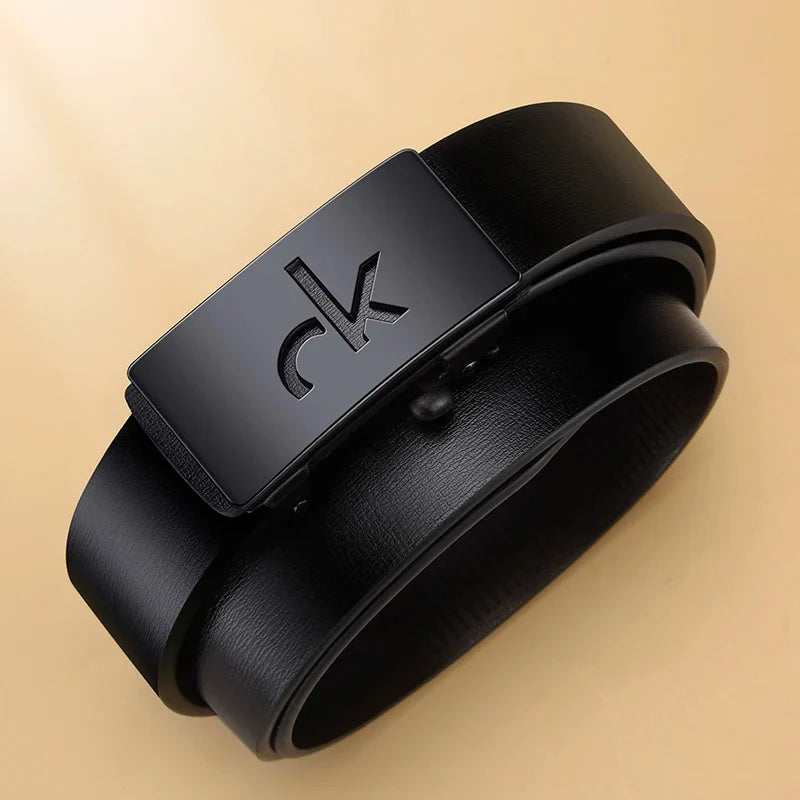Men's Automatic Buckle Belt Fashion Men's Business Casual Belt Trend Simple Gift For Boyfriend Father's Birthday