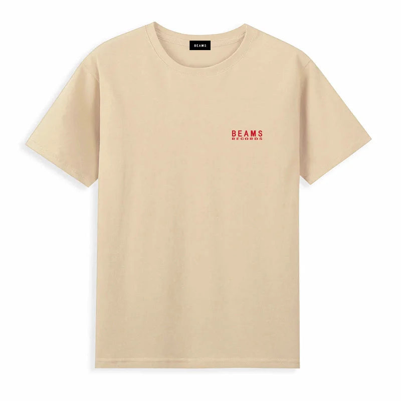 Japan Exports 25ss High-Quality Cotton T-Shirt Embroidered Logo Tees Couple Loose Short Sleeve Summer Casual O-Neck Tops