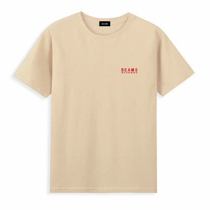 Japan Exports 25ss High-Quality Cotton T-Shirt Embroidered Logo Tees Couple Loose Short Sleeve Summer Casual O-Neck Tops