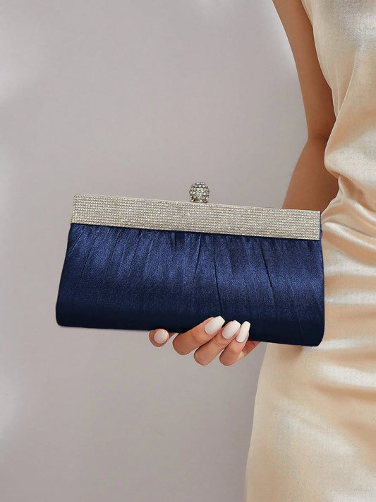 Fashionable, elegant, sparkling rhinestone women's clutch, evening bag, party bag, exquisite and charming ball banquet bag.