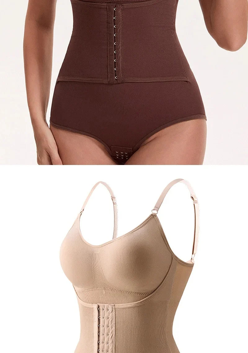 Women shapewear bodysuit tummy control tight slimming body shaper bodysuit with bras