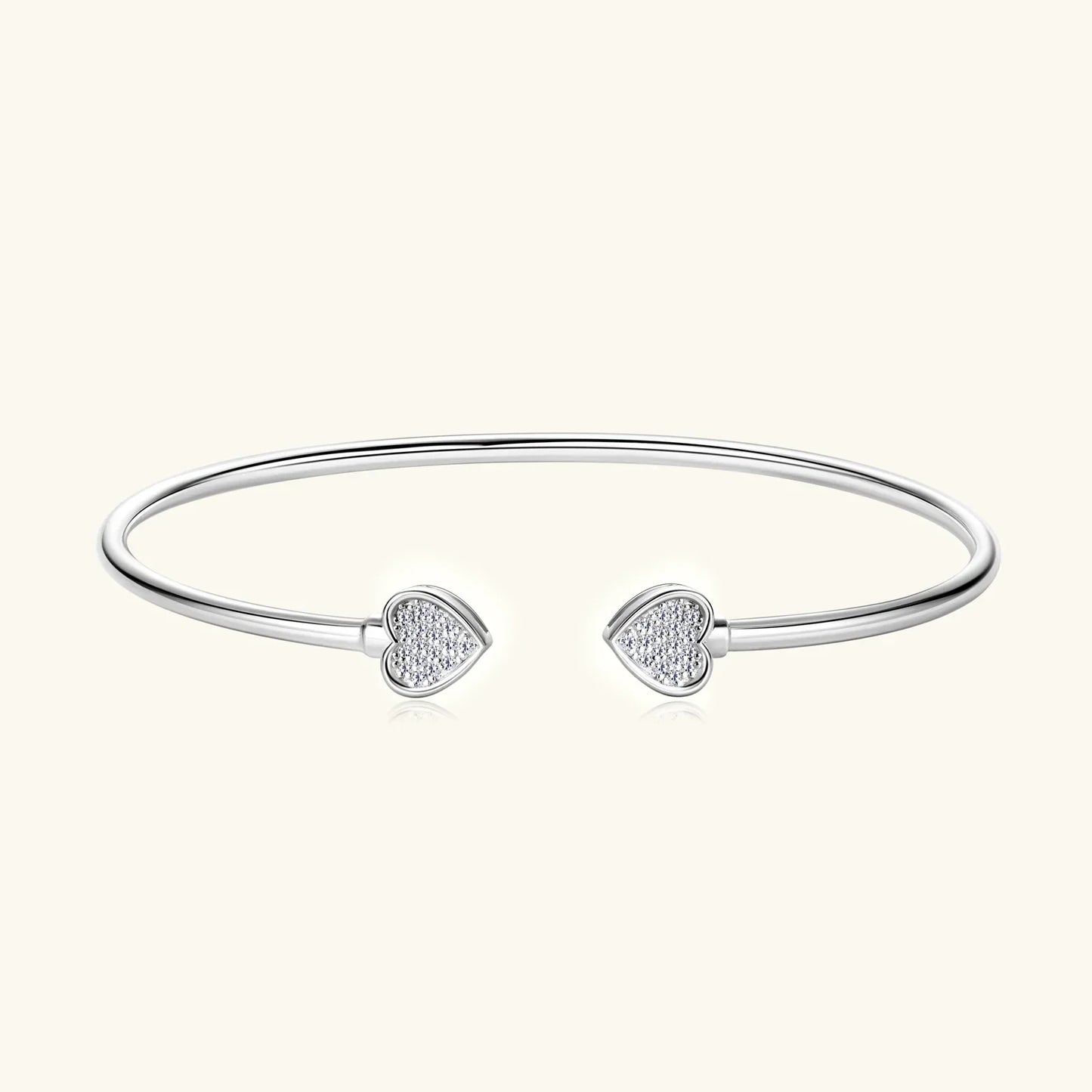 0.5CT Moissanite Bangle Bracelet 18K Gold Plated 925 Sterling Silver Classic Bangle Bezel Set Diamond Bracelet for Women Gifts
