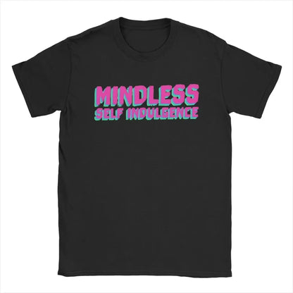 2025 Vintage Mindless Self Indulgence Idol T-Shirt Men Crewneck Cotton T Shirt Punk Band Music Short Sleeve Tee Summer Tops