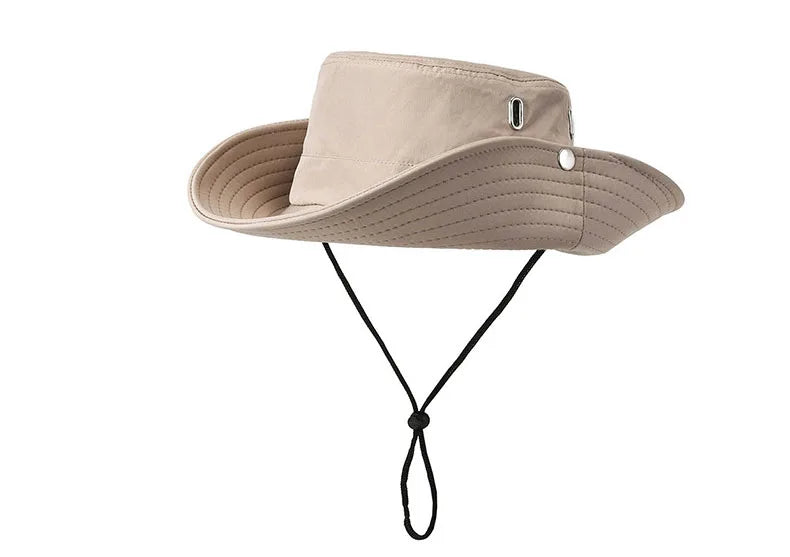 Spring And Summer New Hat Men's Outdoor Mountaineering Sunshade Fisherman Hat Summer Large Brim Breathable Sunscreen Fishing Hat