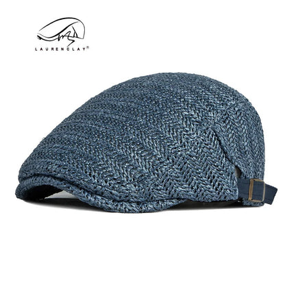 Men Women Hat Adjustable Newsboy Beret Ivy Cap Cabbie Flat Caps  Breathable Mesh Summer