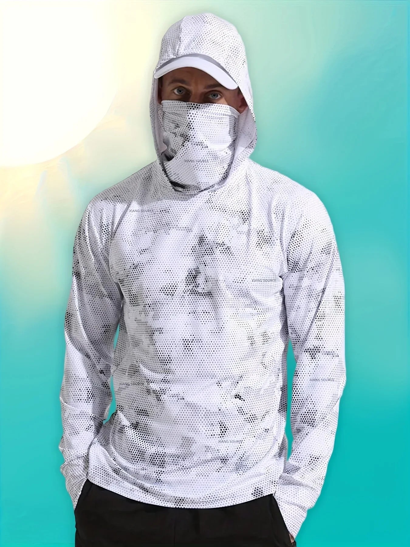 Fishing Hoodie Men Long Sleeve Quick Dry Breathable Clothing Uv Protection Outdoor Fishing T-shirt fishing clothes