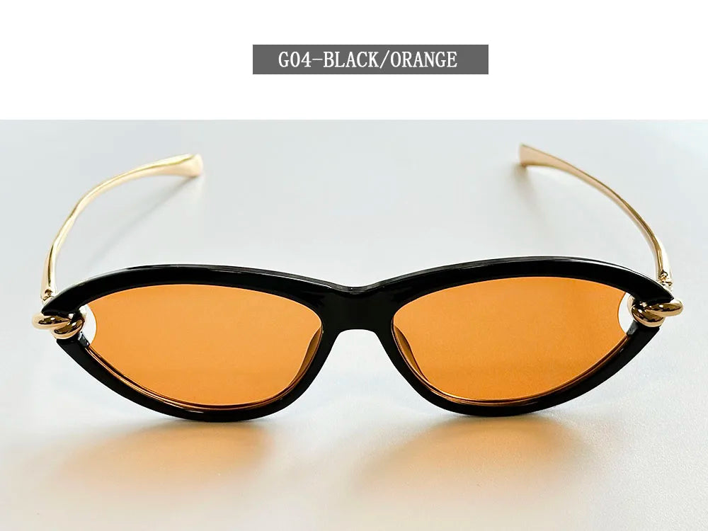 Designer Cat Eye Sunglasses Women Trendy 2026 Fashion Glasses Vacation Shades Luxe  Lunette Soleil Femme Lentes De Sol Mujer Sun