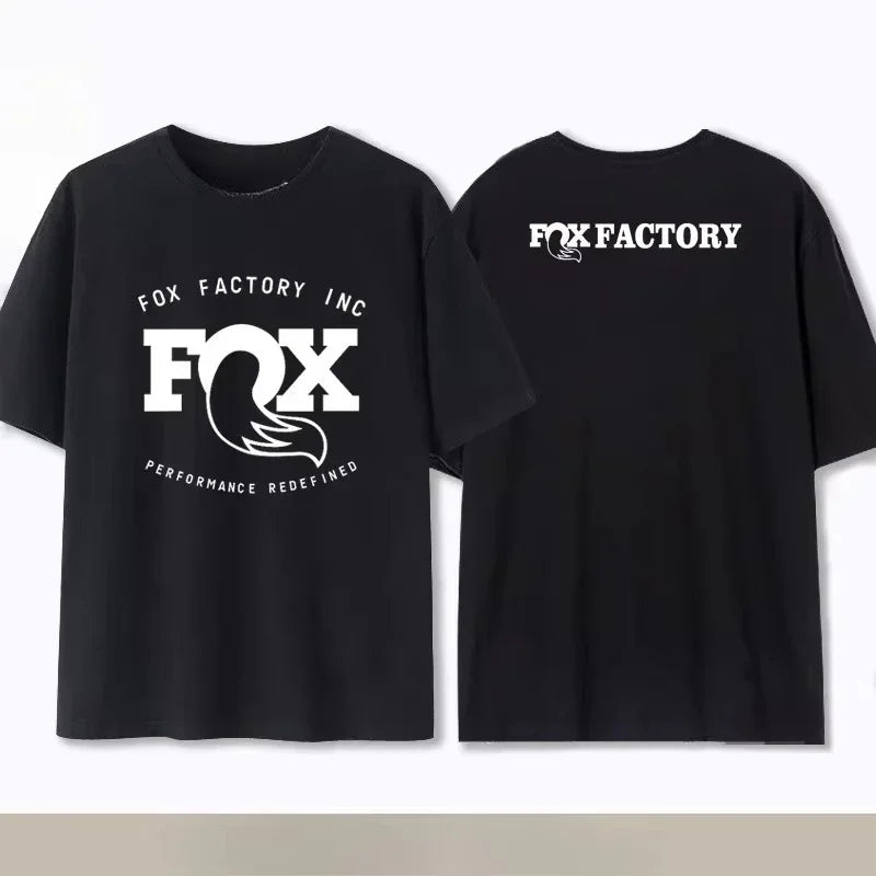 Summer Fox Racing Cross - country Mountain Bike Commemorative T - shirt High Quality Fashion Men Women Short Sleeve Round Neck