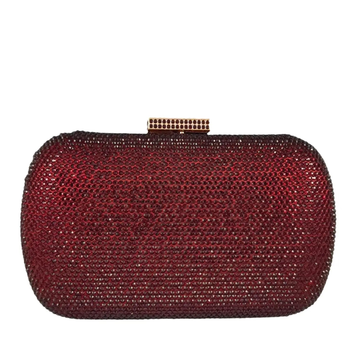 Burgundy Crystal Evening Bags and Clutches for Women Formal Party Rhinestone Handbags Wedding Clutch Purse